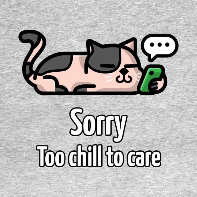 Funny chill cat design by CatsMerchandise